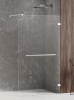 NEW TRENDY Kabina prysznicowa AVEXA WHITE walk-in 130x200 szkło czyste 8mm Active Shield 2.0 WIESZAK EXK-2956